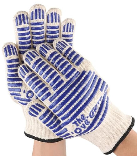 COACOM Gants de Four Résistants à la Chaleur, Anti-Brûlure pour Micro-ondes avec Coque Anti-Haute Température, Antidérapants pour Griller et Cuisson