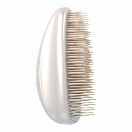 PARSA Beauty Spazzola districante professionale senza manico (champagne) – Spazzola districante per ogni capello – Spazzola per capelli senza tirare – Spazzola antistatica con setole a 4 livelli