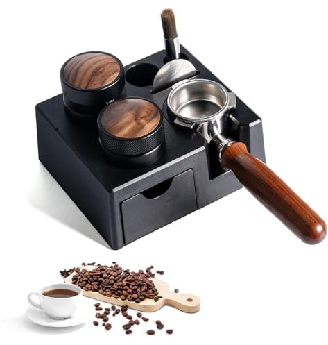 Tamper Caffe 51 54 58mm, 7 in 1 Tamper 51mm Barista Accesorios Organizador De Cafetera Base Para Soporte De Mango De Café Con Ranura Para Dispensador Para La Cocina Del Hogar Del Barista