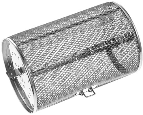 Milisten Gril en Acier Inoxydable Friteuse Panier De Four à Rôtir Rôtissoire Pot Spatule Frire Panier De Poisson pour Griller Gril De Feu De Camp Pliant Plaque Paniers De Gril Silver