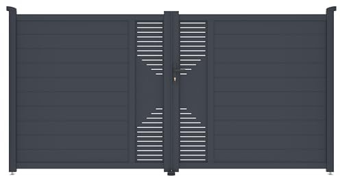 G21 Marion Garden Gate 350 x 173 cm Double Leaf Anthracite