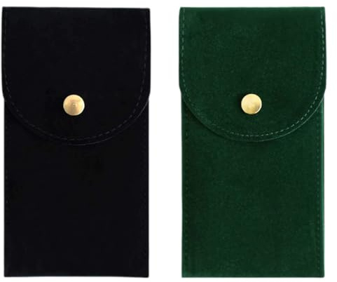 Custodia per Orologio da Viaggio, 2 Pezzi Portatile Orologio Sacchetto, in Flanella, Pouch Sacchetto di Stoccaggio Borsa per Orologio Portatile, Stoccaggio Orologio Borsa