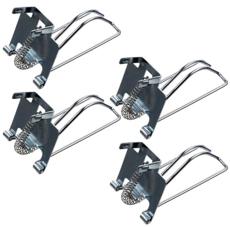 Toyvian 4 Clip Fermasoldi in Metallo per Inserti Vassoio Porta Contanti, Accessori per Registratori di Cassa, Clip di Ricambio per Cassetto Contanti, per Supermercati, Negozi e Ristoranti