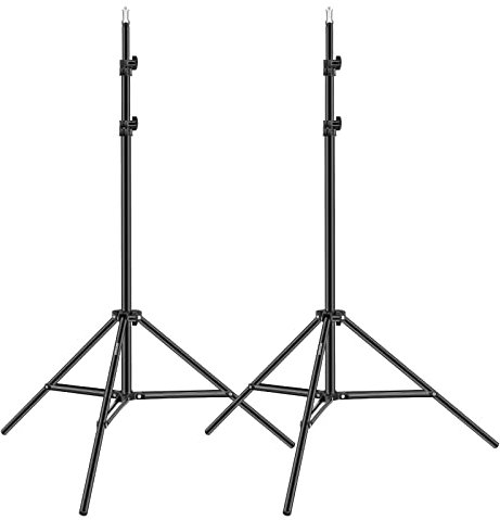 Neewer 190 cm Aluminium-Stativständer für Studio Kits, Fotografie Lichter, Softboxen (schwarz, 2er-Pack)