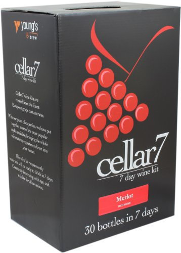 Cellar 7 Merlot 30 Bottle Red Wine Making Kit