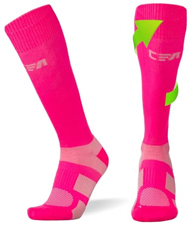 CFA V1 Kompressionsstrümpfe Damen und Herren - Ideal fürs Laufen, Fitnessstudio, Radfahren, Muskelerholung oder Workouts - Kompressionsstrümpfe Herren und Damen im Nachhaltige Dänisches Design