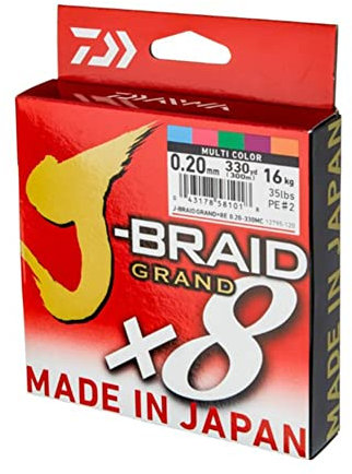 Daiwa - Fishing Braid J Braid Grand 24/100 500 M - Multicolore - 12795524