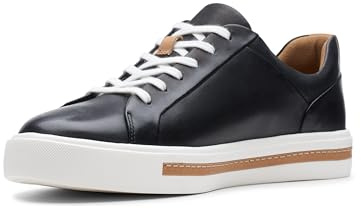 Clarks Un Maui Lace, Zapatillas Mujer, Negro (Black Leather), 40 EU