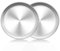 HaWare Pizzablech, Rund Pizzaform 26cm Edelstahl Pizza Backblech 2 Stück für Backofen Backen – Ungiftig＆Gesund, Einfach zu Reinigen＆Spülmaschinenfest