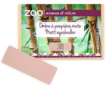 ZAO essence of nature - Recharge Ombre à paupières rectangle Mate 208 Nude mat - 1,3 gr