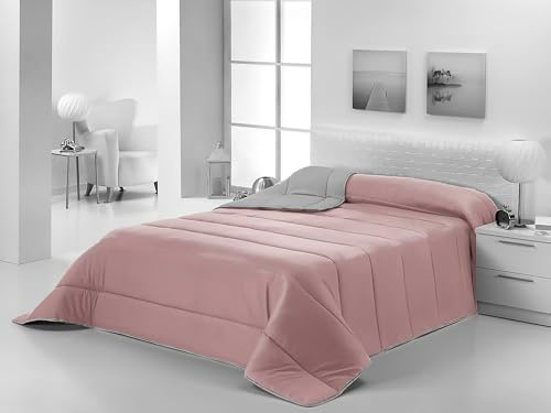 Purpura Home Edredon Nordico Cama 105 para Invierno y Entretiempo. Compatible con Funda Nordica. Relleno Microfibra Tacto Pluma Ligero Reversible. Calidad 300 gr. Color Taupe/Gris