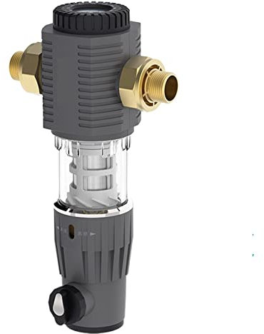 HEALBYBLE Auto-rotating Scraper Backwash Prefilter Whole House Spin Down Sediment Water Filter Pre-Filter Purifier 40um Healthy Drinking Filter