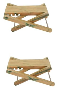 Ipetboom 2St Gitarren-Fußbank gitarrenzubehör gitarrenfußbank Gitarrenfußstütze Musikinstrument Fußbank Musikinstrumentenfußschemel Fußstütze unter dem Schreibtisch Musikhocker Bambus Green