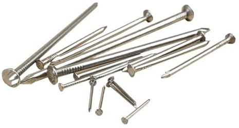 Chiodi in ferro a testa tonda, Chiodi a testa piatta in acciaio al carbonio, 1-4 mm x 15-100 mm, confezione da più quantità(1x15mm)