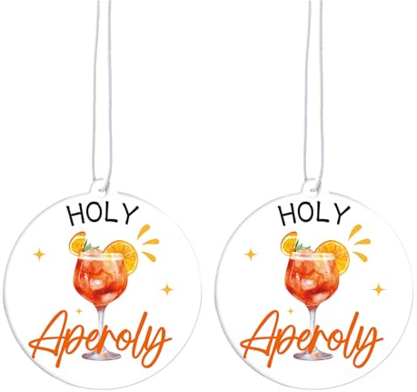 2 x albero profumato auto aperol, profumo auto e deodorante specchietto retrovisore, per auto Air Freshener, profumatore auto, deodorante per ambienti interni, regalo per gli amanti degli aperoli