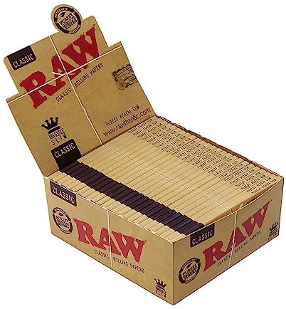 Raw klassische King Size Papiere mit 50er Packung, Braun