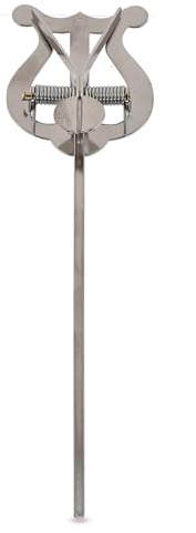 GEWA Marschnotställ - Förnicklad - Liten Lyra - 2 knappar - Skaftlängd 14cm