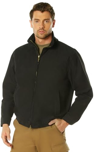 Rothco Lightweight Conceal-Ops Jacket – Discrete Carry 3-Season Jacket with EDC Gear Storage, Black, XL
