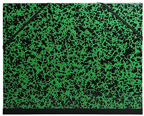 Exacompta 542800E 1 Zeichenkarton Annonay mit Gummibändern Leinenrücken weißes Vorsatzpapier Maße 52 x 72 cm Format zum Abheften Traube (500 x 650 mm) Farbe Grün