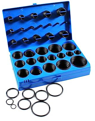 HFS (R) 419 pz Universal O-Ring Assortimento Set Metrico Kit Automotive Guarnizione Gomma Guarnizione
