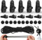 20 Stück Tarp Clips Set,10 planenspanner, Planenbefestigung Clips,Planenclips Schwerlast,Linoleum Clip, Zelt Clips Kunststoff, 5m Spanngummis mit Kugel(10Pcs) Planenspanner Gummispanner Zeltgummis