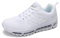 frysen Herren Damen Sportschuhe Laufschuhe mit Luftpolster Turnschuhe Profilsohle Sneakers Leichte Schuhe 1643 White 37