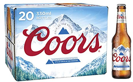Coors Lager Beer 20 x 330 ml (bottles)