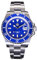 NC San Martin SN019G Diver Water Ghost Uhren Saphirglas Herren Automatische Mechanische Uhr Keramiklünette 20Bar Leuchtendes Datumsfenster Armbanduhr (Blue)