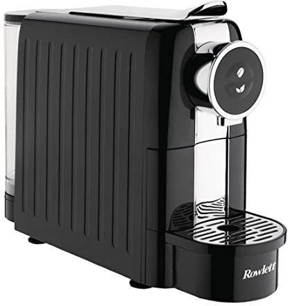 Rowlett 1260 W Coffee Pod Machine, Black, Nespresso Pod Compatible, Single Serve Coffee Capsule Machine, Espresso, Americano, Hot Chocolate,Compact Size, Hotel Room Appliance, Home & Office, DE205