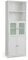 COSTWAY Bathroom Tall Cabinet, Freestanding Storage Cupboard with Tempered Glass Door and Open/Adjustable Shelves, Wooden High Floor Storage Cabinet for Living Room Kitchen Hallway (White)