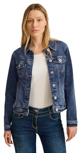 CECIL Damen B212453 Jeansjacke, mid Blue wash, L