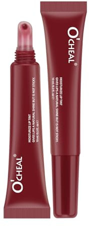 O'CHEAL Mascarilla de labios hidratante Glaseado Lápiz labial de color de vidrio Bálsamo labial Bálsamo labial Pintalabios Color de labios Boca Belleza 10ml 03# Frambuesa Lila