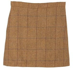 Tweed Skirt Wool Short Checked Country Work Mini Skirt UK Made 7 Colours