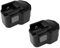 2x Hochleistungs Ni-MH Akku, 12V / 3300mAh für Atlas Copco AEG Milwaukee LokTor P12PX P12TX S12PX S12TX BF12 System PBS3000 B12 BX12 BXS12 BXL12 P12P P12T BF12 MX12 MXS12