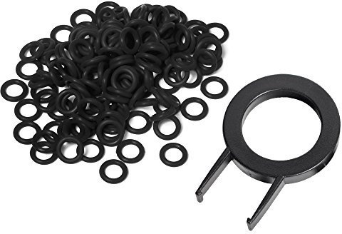 Washati 125 Noise Dampener für Cherry MX Tasten inkl. Key Cap Remover (Schwarz)