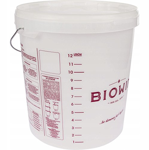 Plastic Fermenter 15L with Lid - Plastic Bucket for Fermentation | Fermentor | Fermentation tank | Plastic container
