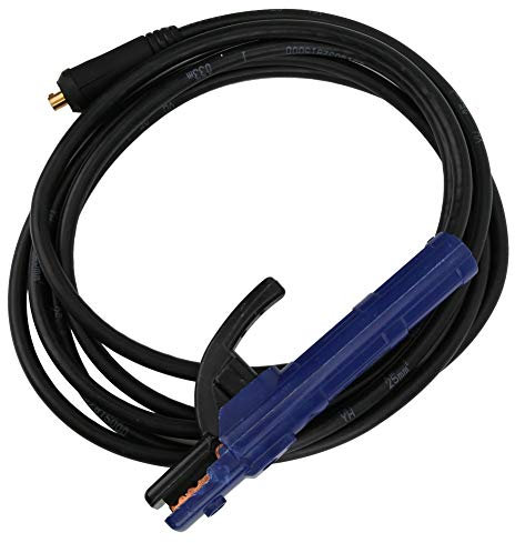 Pinza Portaelettrodo per Saldatura MMA 500A, Morsetto con Cavo da 4m 25mm², Diametro 4mm, Accessorio per Saldatore a Arco in Acciaio Robusto