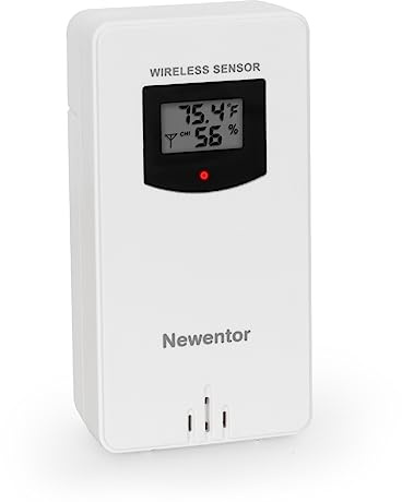 Newentor Indoor Outdoor Wireless Remote Sensor, Temperature and Humidity Meters for Q3/FJ3378, Q5/FJ3383B, Q6