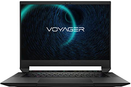 Corsair Voyager a1600 Gaming-Laptop (AMD Ryzen R7 6800HS, AMD Radeon RX 6800M, 16 GB DDR5, 16 Zoll 2560 × 1600 240 Hz IPS-Display, Cherry MX Ultra-Low-Profile-Tastenschalter, Windows 11) Schwarz
