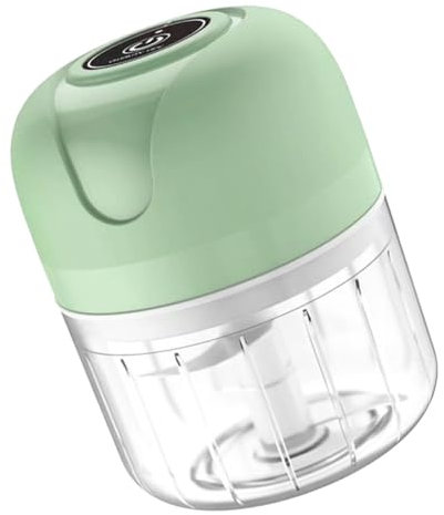 COLLBATH Machacador De Ajo Eléctrico Mini Picadora Portátil De Ajo Para Cocina Pequeña y Picar Verduras