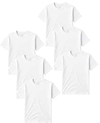 Classic Men's Short Sleeve Cotton Undershirts | Crew Neck T Shirt - Multi & Bulk Wholesale Packs