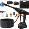 Akku-Hochdruckreiniger für Makita Akkus,Mobiler Hochdruckreiniger Druckreinigerpistole mit 2 Batterien, 6-in-1-Multifunktionsdüse, Hydroblast Pressure Washer Wasserpistole für Auto, Fenster, Rasen