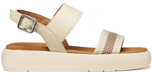 Geox Sandalo da donna D CAMALEI D Wedge, papiro, 38 EU