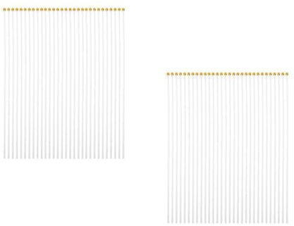 Kisangel 2 Set Pennone in Plastica Aste Portabandiera Per Esterno Casa Pali Della Bandiera Prato Porta Della Della Palo Della Portatile Bianca 100 Pezzi * 2