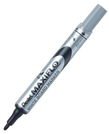 Pentel Maxiflo Green Label Marqueur pour Tableau Blanc à Pointe conique Noir