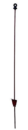 Ovalstahlpfahl mit Kunststoffring, Gesamtlänge 105cm