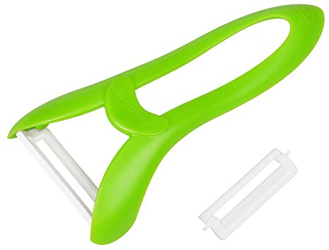 Croce pelapatate in ceramica Pelapatate Serie Cerahome verde