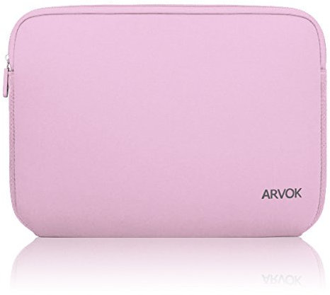 Arvok 13 13,3 14 Pulgadas Funda Protectora para Portátiles/Impermeable Ordenador Portátil Caso/Neopreno del Portátil Bolsa para Acer/ASUS/DELL/Fujitsu/Lenovo/HP/Samsung/Sony (Rosado)