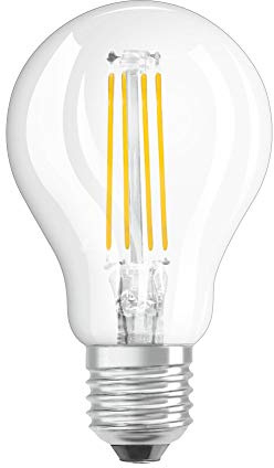 OSRAM Filament LED Lampe mit E27 Sockel, Tropfenform, Warmweiss (2700K), 6 W, Ersatz für 60-W-Glühbirne, LED Retrofit CLASSIC P +, 10er-Pack