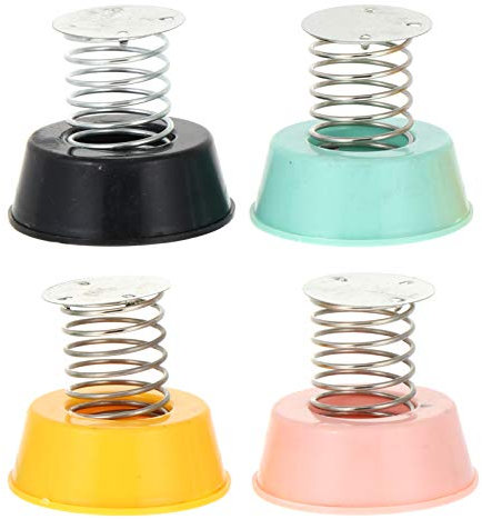 EXCEART 4 Stücke Auto Wackelfigur DlY Puppe Feder Basis Wackelkopffiguren Dekofigur Bobblehead Figuren für Schreibtisch Büro Wohnzimmer Tischdeko Auto Armaturenbrett Dekoration